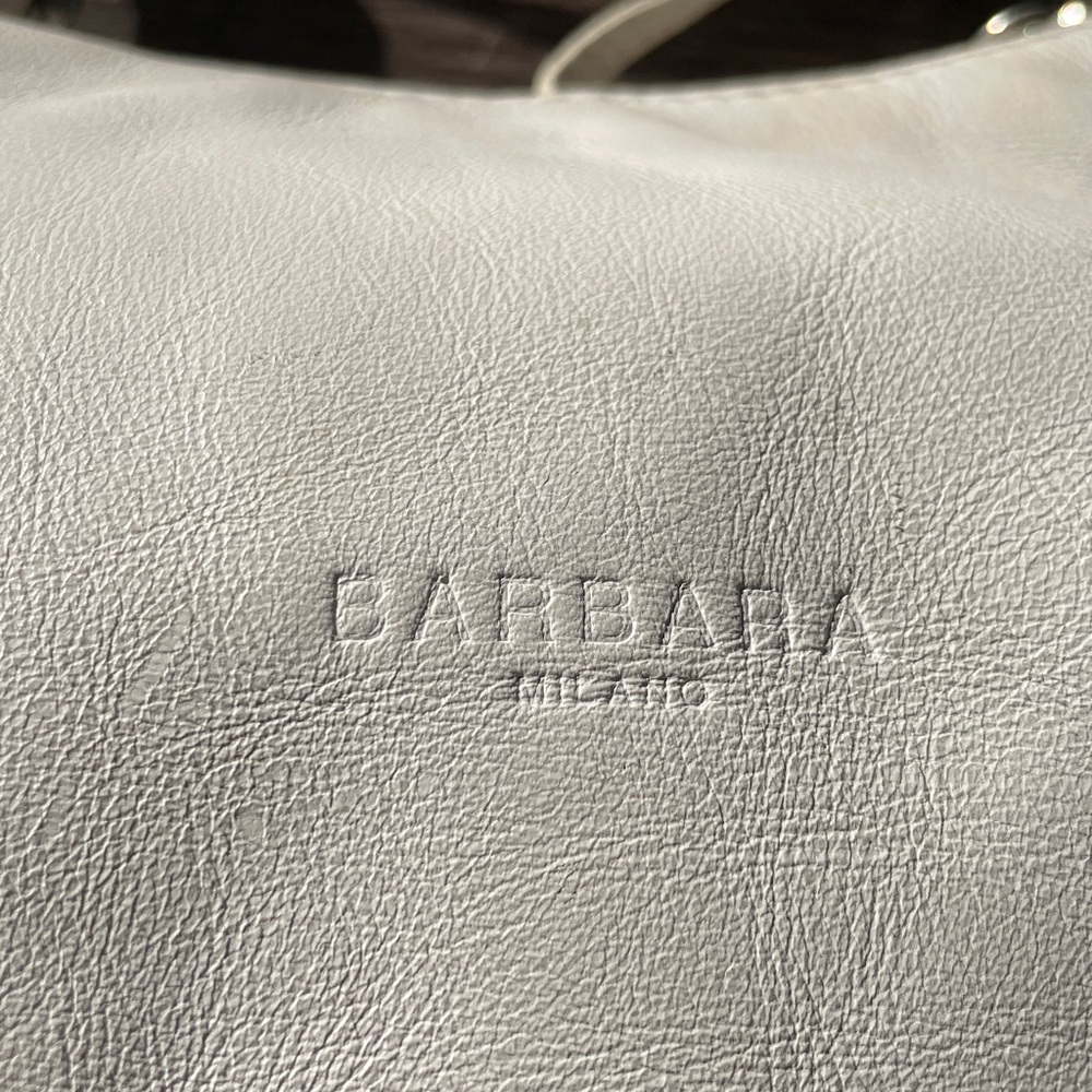 Barbara Milano Leather Diamond Detailed Mini Shoulder Handbag - Picture 6 of 8